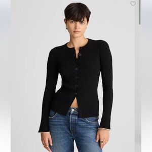 NWT Madewell Whipstitched Longline Cardigan in Merino Blend